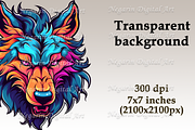 Watercolor Wolf Logo Style Digital, an Object Graphic by Negarin Digital Art (Thumbnail 5 of 9)