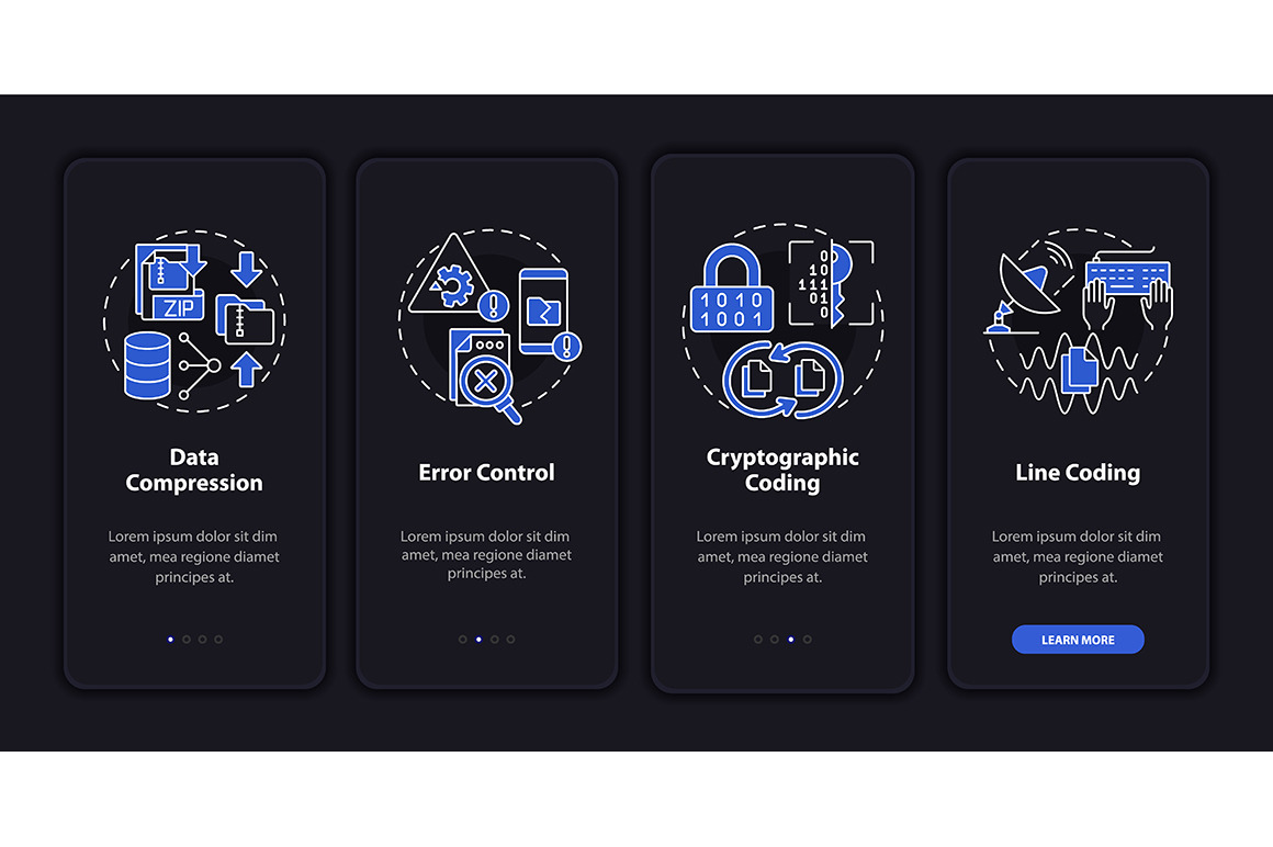 Types of coding night mode template, a Templates & Theme by IMG Visuals