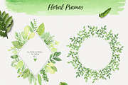 Green Dreams. Design kit watercolor, a Texture Illustration by NataliVA (Thumbnail 4 of 8)
