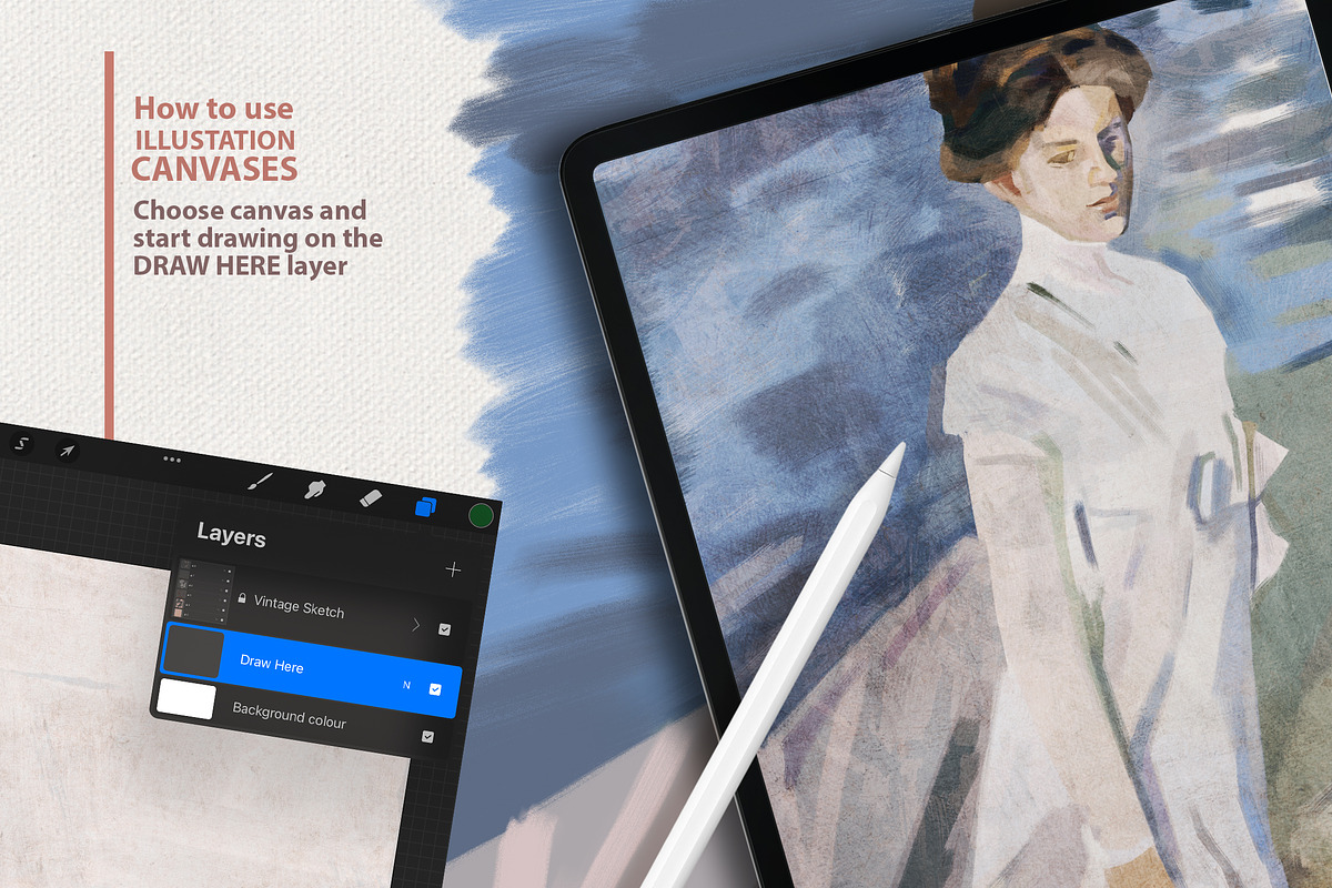 ARTIST'S STUDIO PROCREATE KIT, a Brush Add-On by AlexandraArt (Photo 11 of 17)