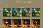 Gold Foil Alchemy Elements Instagram, an Object Graphic by Illumineer Media & Design (Thumbnail 6 of 10)