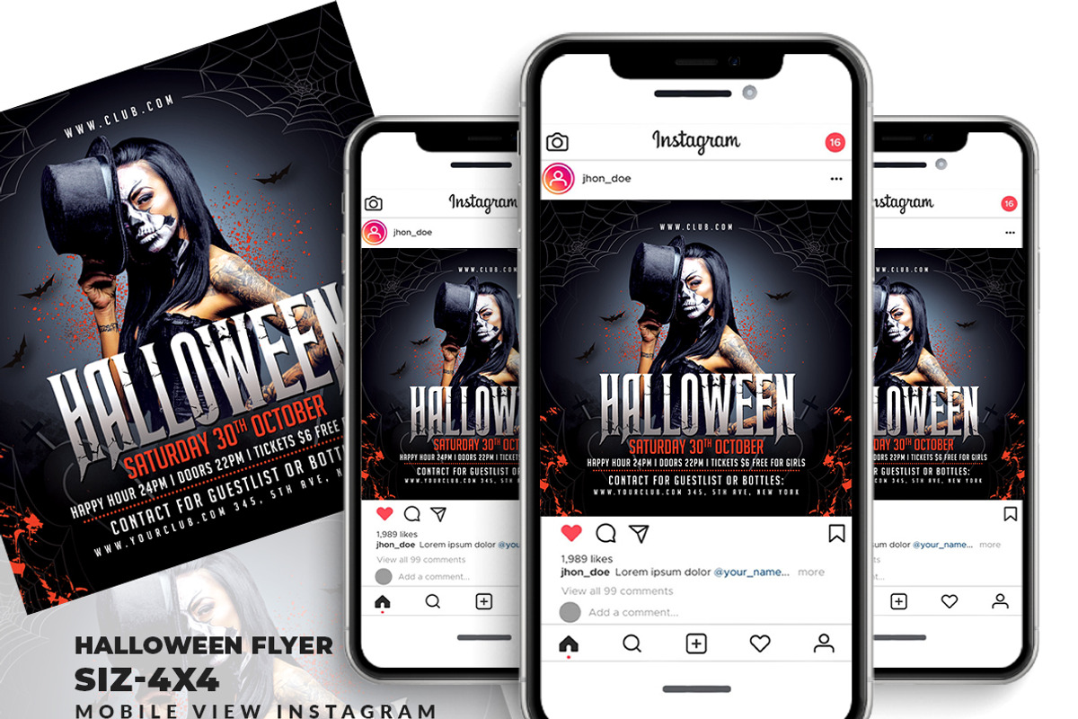 Halloween Party Flyer, a Flyer Template by AfzaalGraphics (Photo 2 of 2)