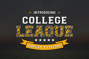 College League Font - Display Font