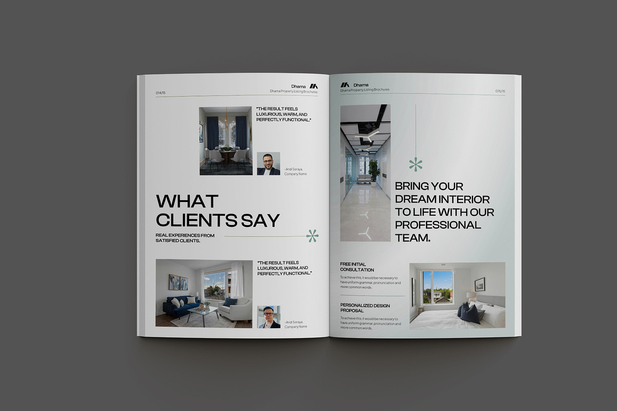 White Interior Designer Brochure, a Brochure Template by Neermana (Photo 10 of 11)