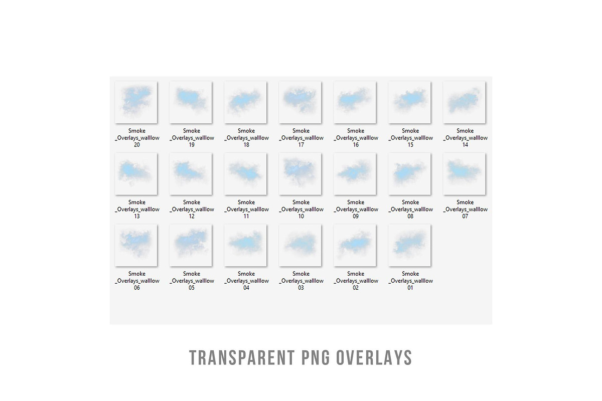 Blue Smoke Transparent PNG Overlays, a Layer Style Add-On by Walllow Creatives (Photo 6 of 6)
