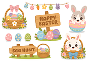 Easter Bunny and Egg Collection Set, a Seasonal Illustration by Artpon Illustration (Thumbnail 2 of 3)