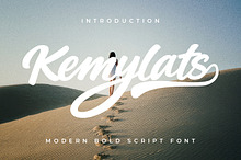 Kemylats Modern Bold Script Font