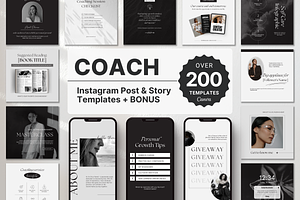 Coach Instagram Templates Bundle Kit