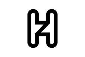 HZ ZH logo design