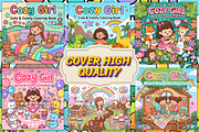 Cozy Girl Moments Coloring Pages, a Person Illustration by Coco Bloom (Thumbnail 4 of 4)