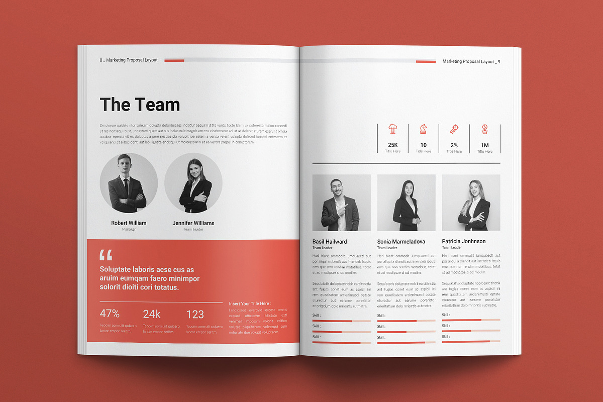 Marketing Proposal Layout Design, a Stationery Template by E-Type (Photo 4 of 8)