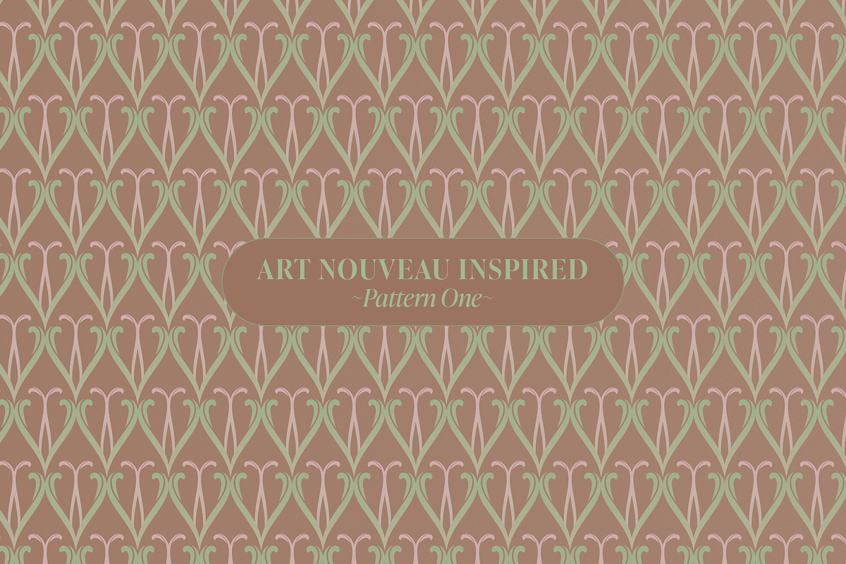 Art Deco & Art Nouveau Patterns, a Pattern Graphic by Shrishti Vajpai (Photo 2 of 16)