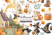 Spooky Cute Halloween Clipart PNG, an Object Illustration by MockupWizard (Thumbnail 1 of 5)