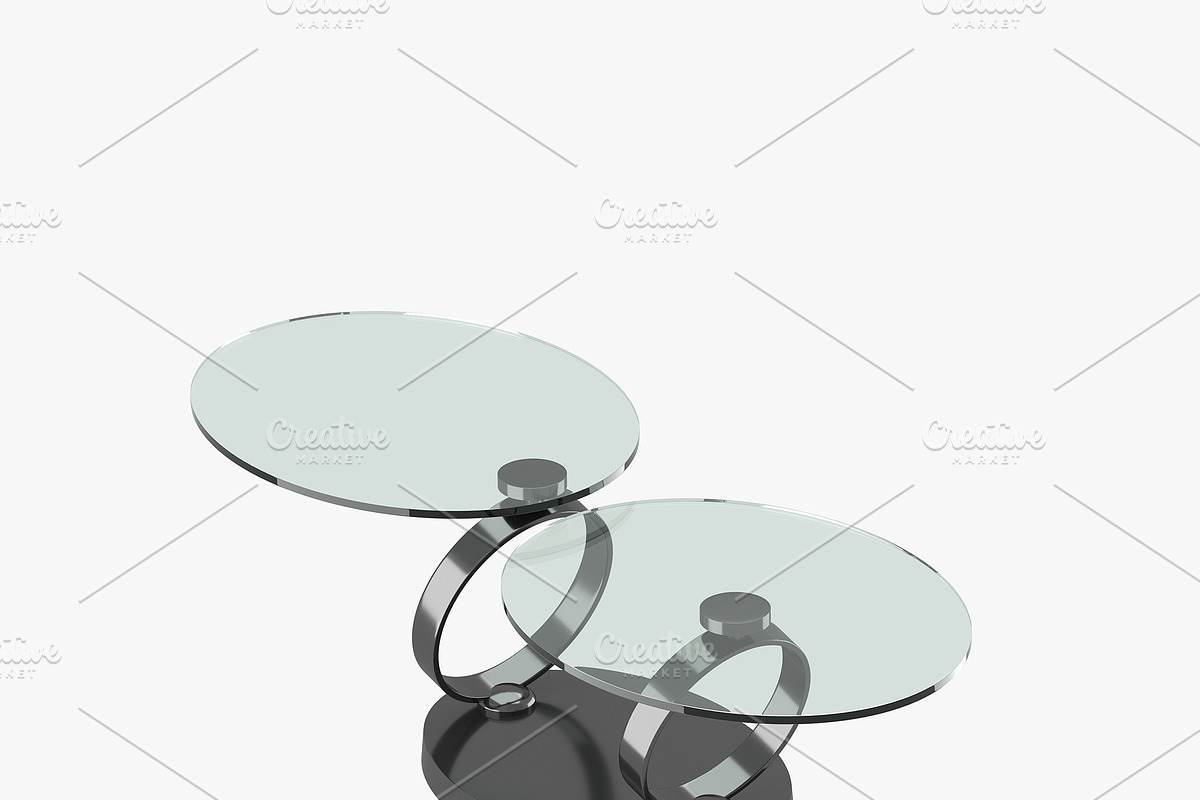 Modern table with two glass tabletop, a Furniture 3D Model by CGTales (Photo 6 of 11)