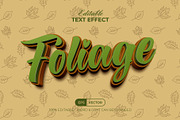Foliage Text Effect Autumn Style, a Layer Style Add-On by Mockmenot (Thumbnail 1 of 2)