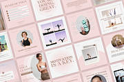 Yoga Instagram Canva Template Buri, a Social Media Template by VeliusCreativeStudio (Thumbnail 6 of 9)