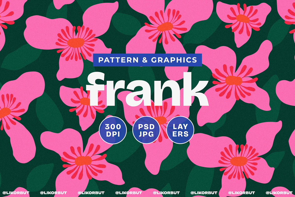 Naive Abstract Modern Floral Pattern, a Pattern Graphic by likorbut (Photo 1 of 14)