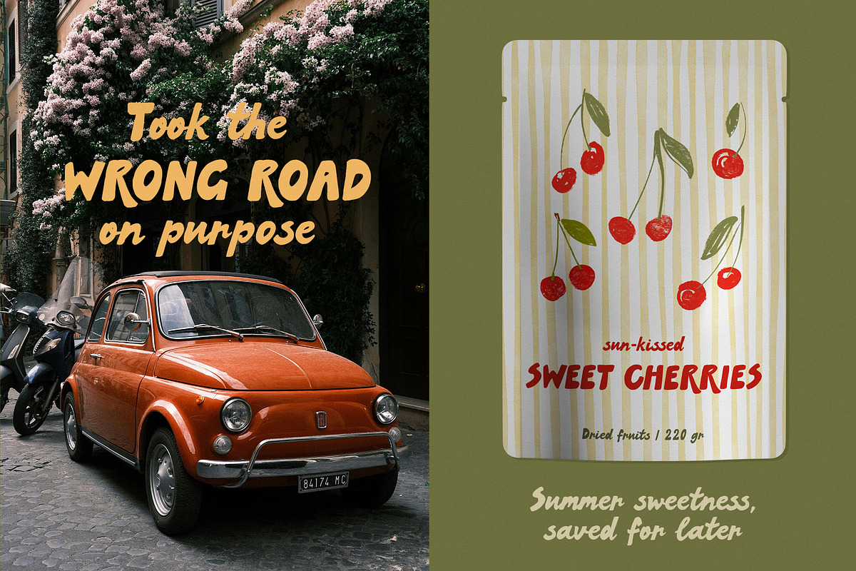 Script font handwritten retro Azzuro, a Script Font by TD fonts (Photo 5 of 12)