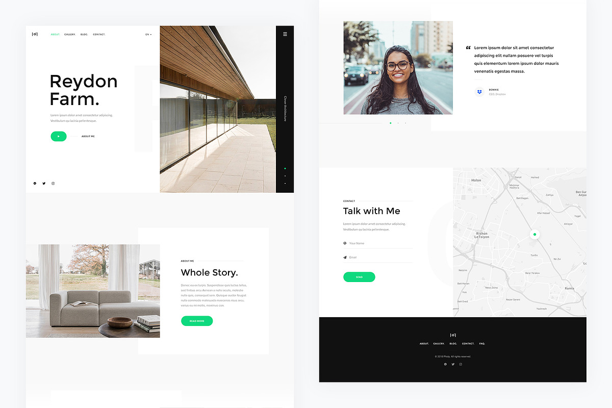 Photy — Landing Page PSD Template, a Landing Page Template by artemmashirov (Photo 1 of 3)