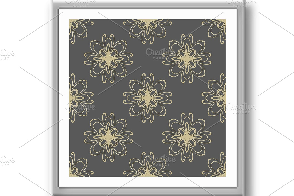 Floral Seamless Vector Pattern, a Decorative Illustration by FineArtStudio (Photo 2 of 3)