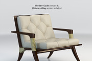Baker Athens lounge chair, a Furniture 3D Model by WidhiMuttaqien (Thumbnail 5 of 6)