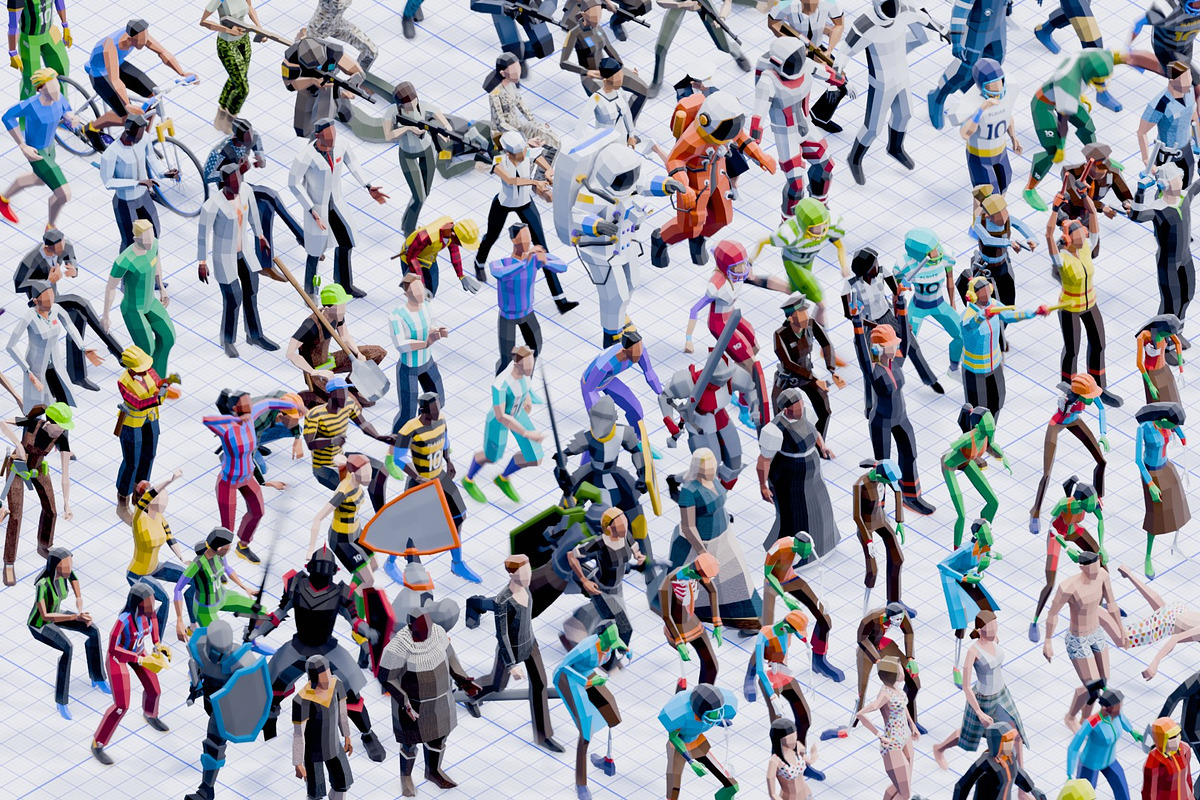 Low Poly Rigged Animated Compilation, a Characters & Person 3D Model by Studio Ochi (Photo 3 of 10)