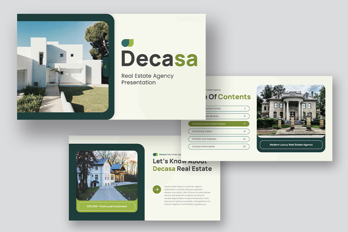 Decasa Real Estate Agency GSlides, a Presentation Template by kerismaker (Photo 3 of 10)