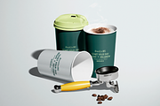 Coffee Cups Mockup Set, a Cups & Container Mockup by Creo.pt (Thumbnail 4 of 6)