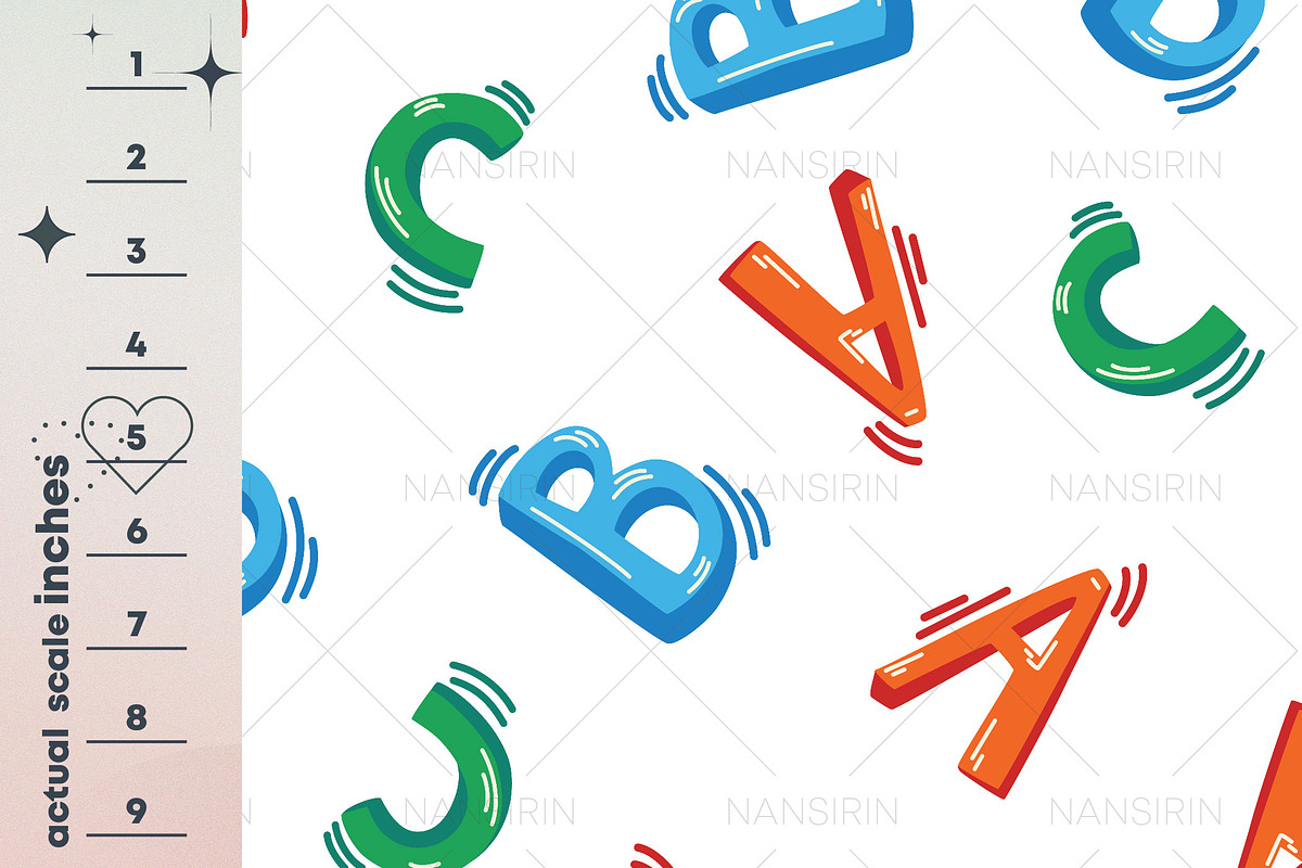 Teacher Seamless Pattern Set, a Pattern Graphic by Nansirins Studio (Photo 5 of 9)