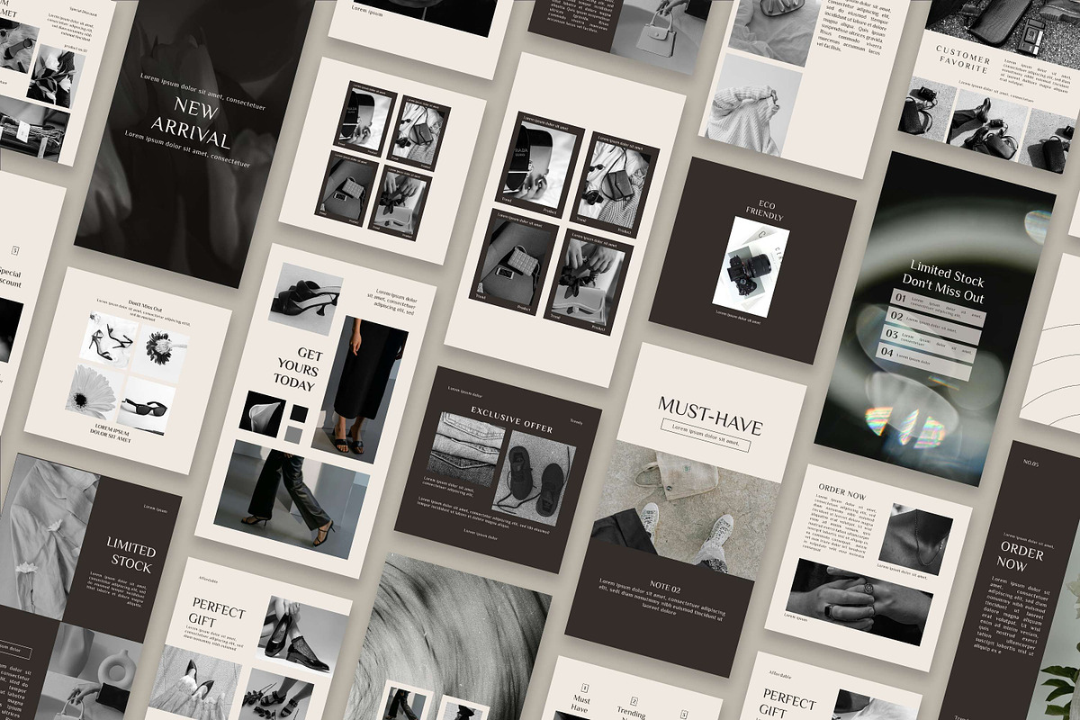 60 Luxury Product Mockup Templates, a Social Media Template by 3Motional (Photo 7 of 10)