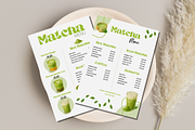 Matcha Menu Template Café Bakerie, a Print Template by GraphiCarola (Thumbnail 7 of 8)