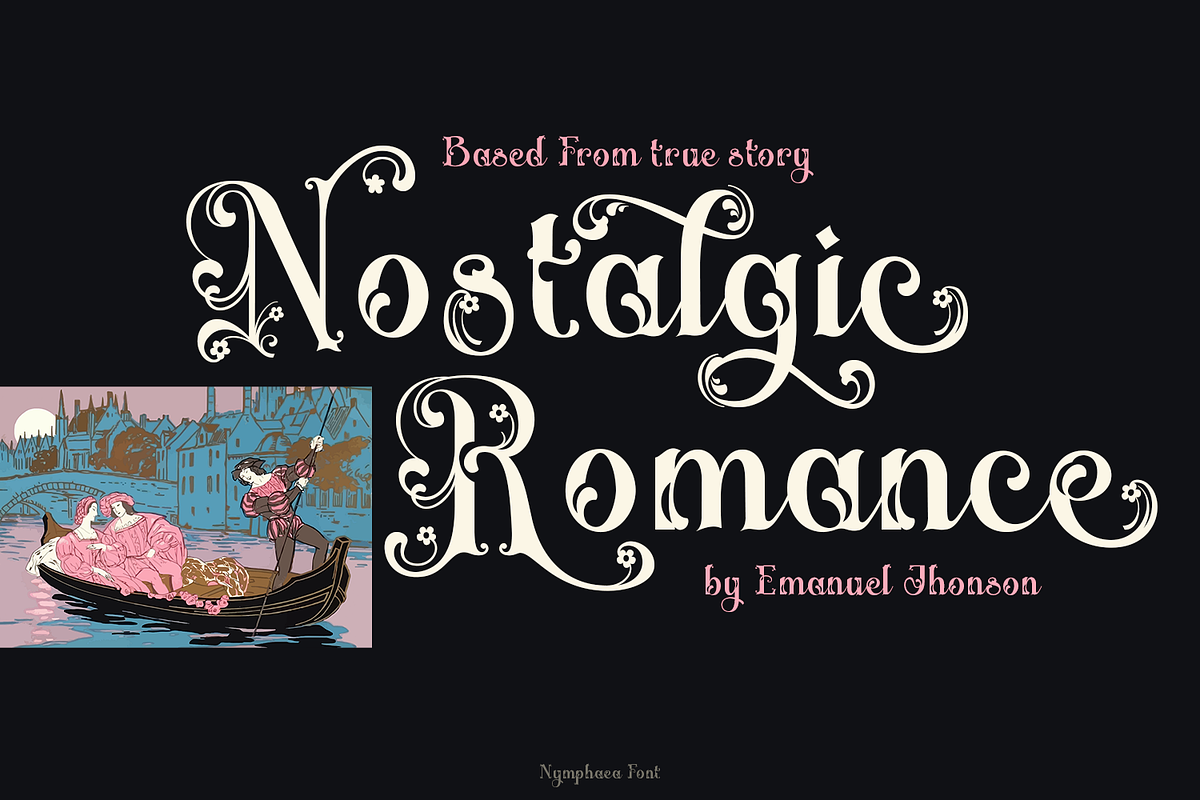 Nymphaea Victorian Font, a Blackletter Font by TypeClassHeroes (Photo 7 of 10)
