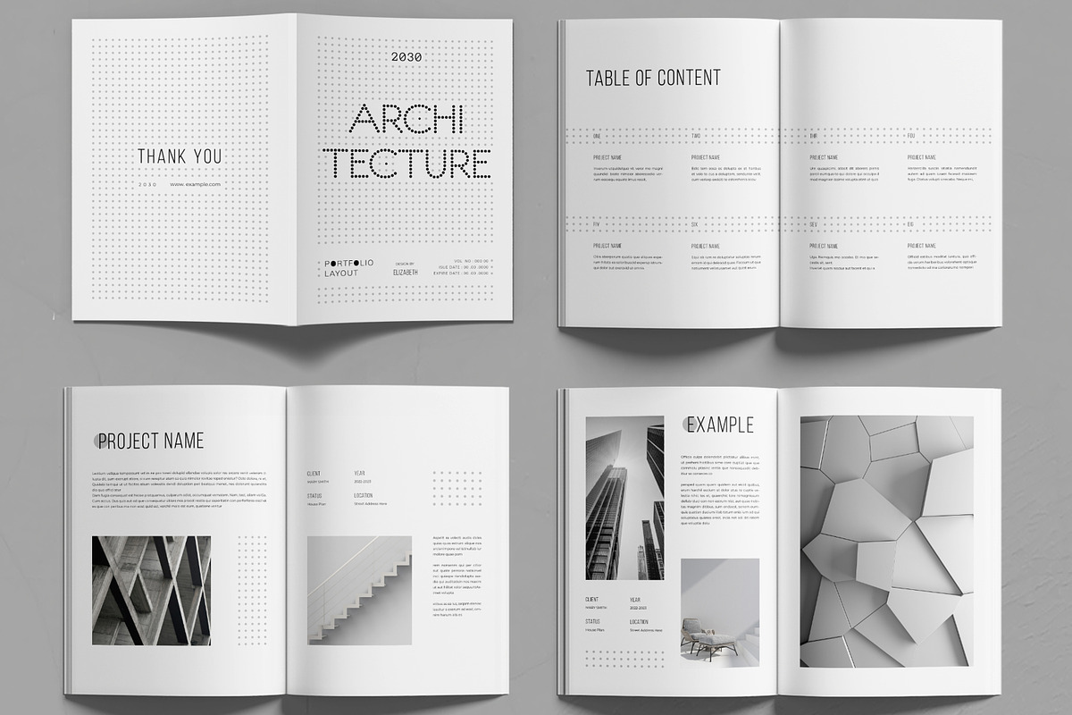 Architecture Portfolio Layout, a Magazine Template by MightyDesign (Photo 2 of 6)