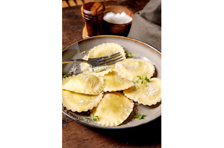 Homemade Ravioli Pasta with Cheese