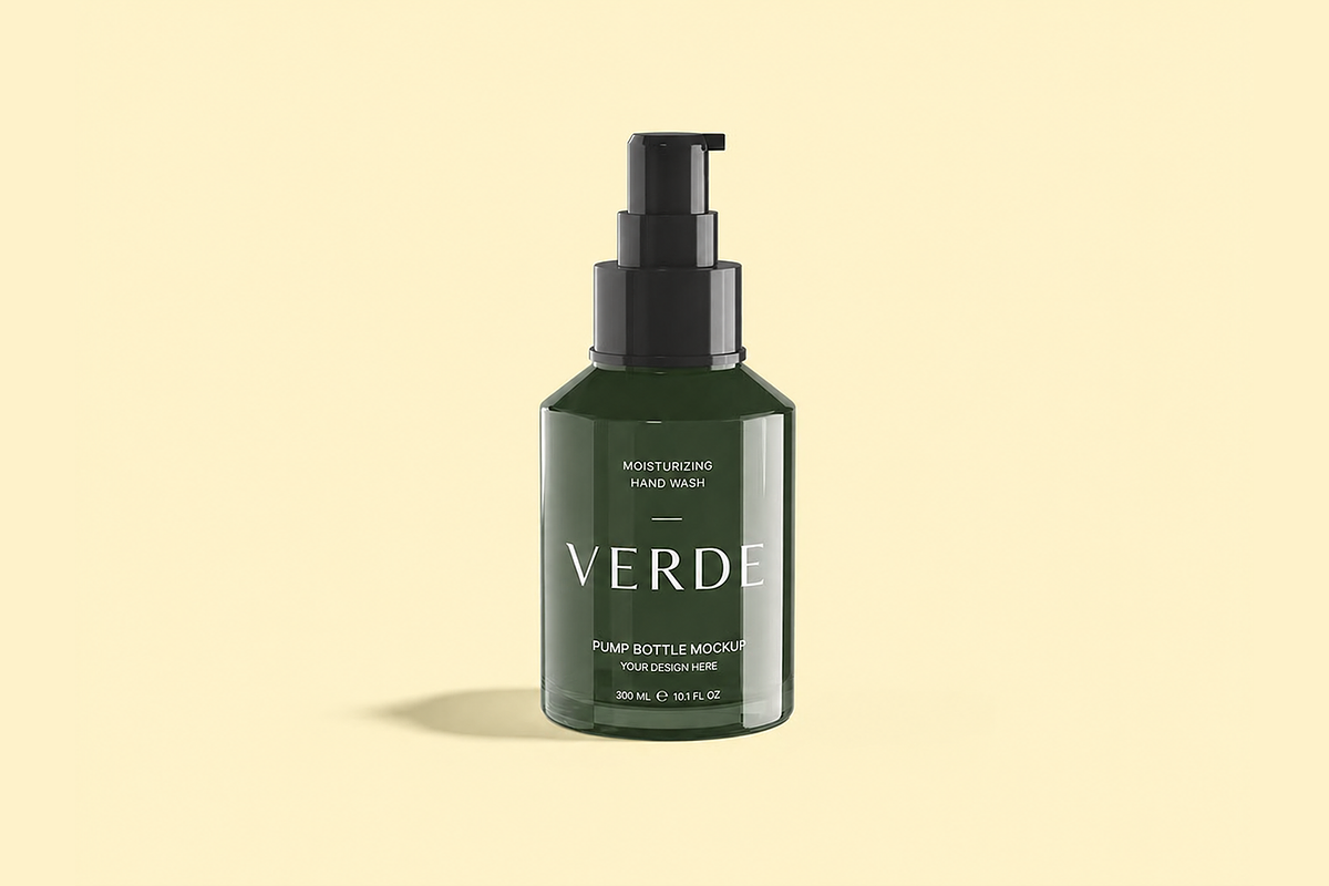 Plastic Serum Cosmetic Bottle Mockup, an Advertising Mockup by Custom.scene (Photo 2 of 3)