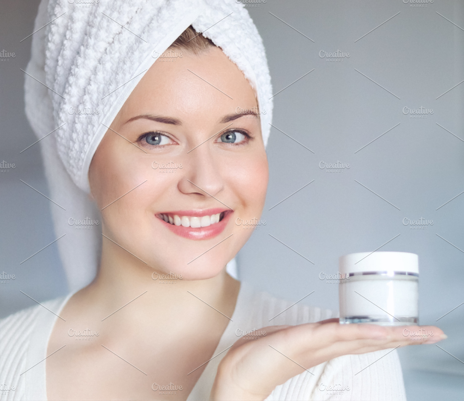 Beauty routine, morning skincare and wellness, fresh and clean a, a Person Photo by Anneleven