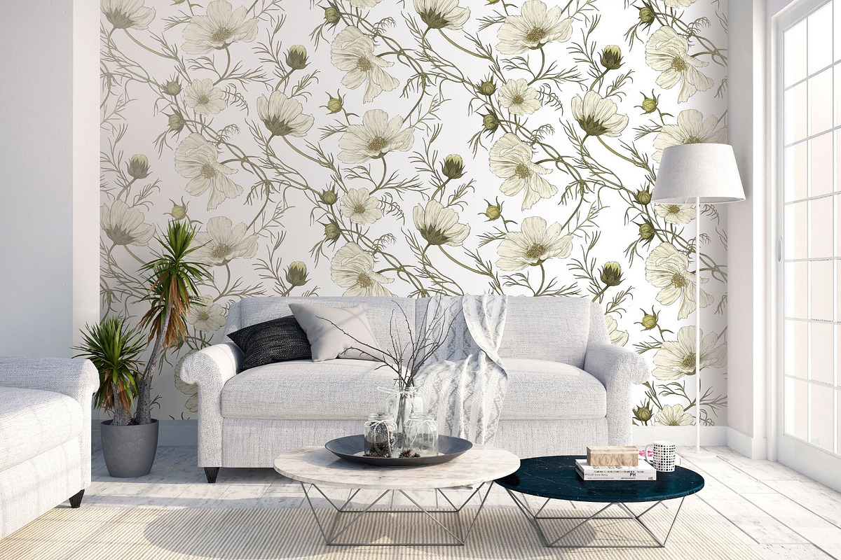 Cosmos Dance Seamless Pattern, a Pattern Graphic by MouseGrey (Photo 10 of 10)