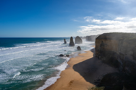 Twelve Apostles along the Great Ocean Road in Victoria, Australi, a Nature Photo by GoodGoods