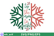 Tis the Season to Sparkle SVG, a Graphic by mh_arif (Thumbnail 1 of 3)