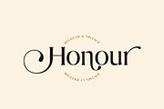 Honour Modern & Vintage Font, a Serif Font by Design 265 (Thumbnail 1 of 8)