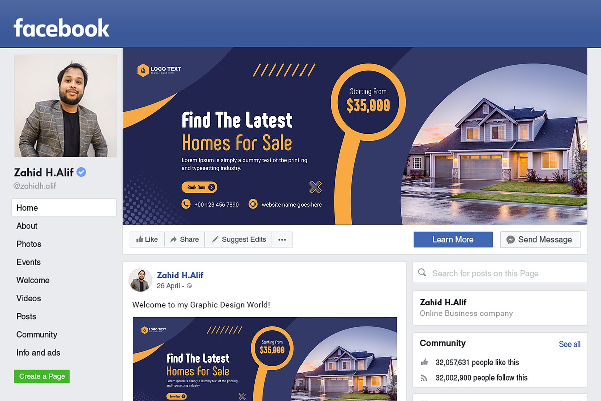 Social Media Facebook Cover Banner, a Social Media Template by zahidhossainalif (Photo 2 of 2)