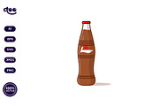 Simple Classic Soda Bottle cartoon, a Food Illustration by Satisfactoons (Thumbnail 3 of 3)