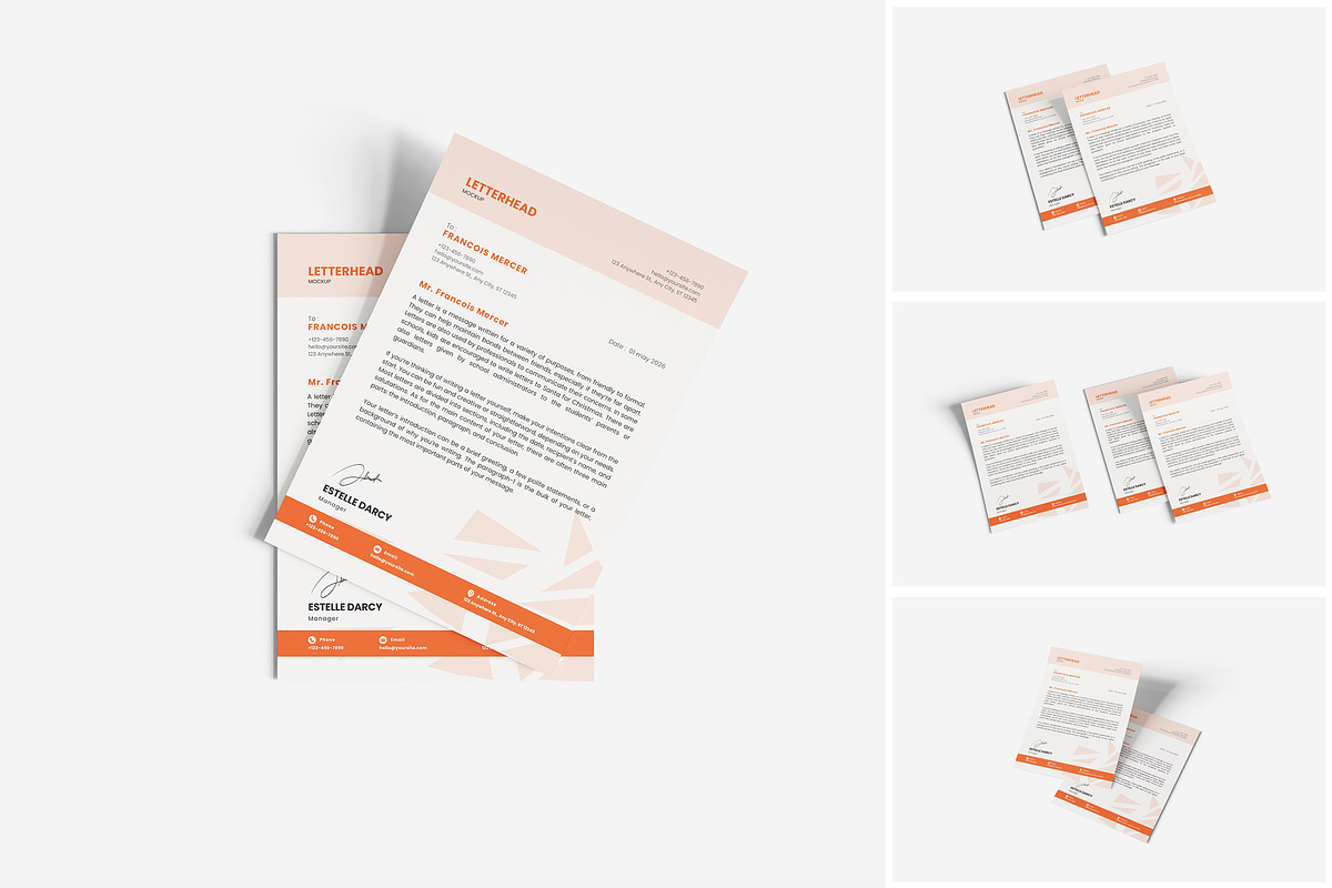 Letterhead Mockup, a Product Mockup by MrLetters (Photo 1 of 5)