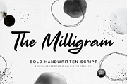 The Milligram Bold Handwritten Font, a Script Font by Allouse Studio (Thumbnail 1 of 10)