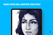 25 Graphite Brushes for Procreate, a Brush Add-On by Riveros Illustration (Thumbnail 9 of 10)