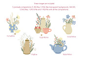 Herbal tea clipart and patterns, a Pattern Graphic by Anna Druzhkova (Thumbnail 3 of 15)