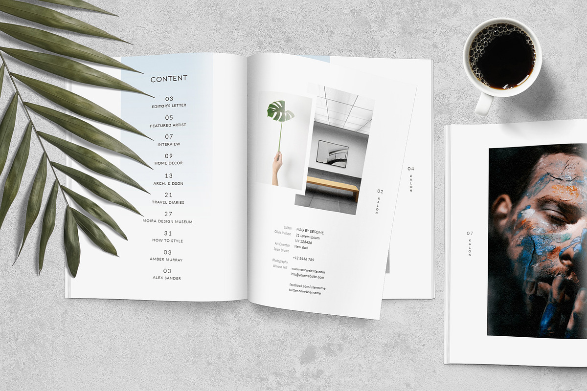 Magazine Template, a Magazine Template by Eesome Design Studio (Photo 2 of 5)
