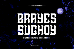 Brayes Sughoy - Experimental Font, a Blackletter Font by QR Design Studio