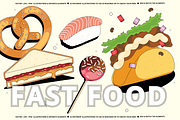 Fast Food Vector Illustration, a Food Illustration by TheFoodAtlas (Thumbnail 1 of 16)