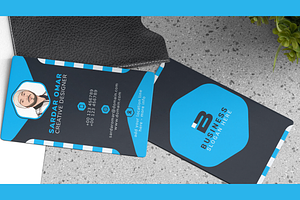 Hexagonal Visiting Card Template